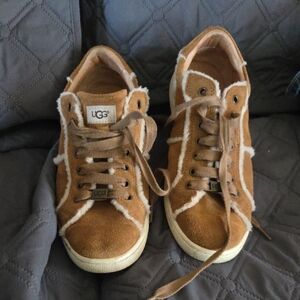 UGG Tan and Cream Casual Sneakers